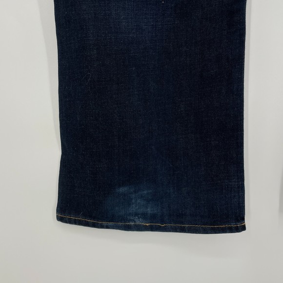 7 FOR ALL MANKIND Brett Dark Wash Boot Cut Jeans Size 38 - Picture 6 of 9